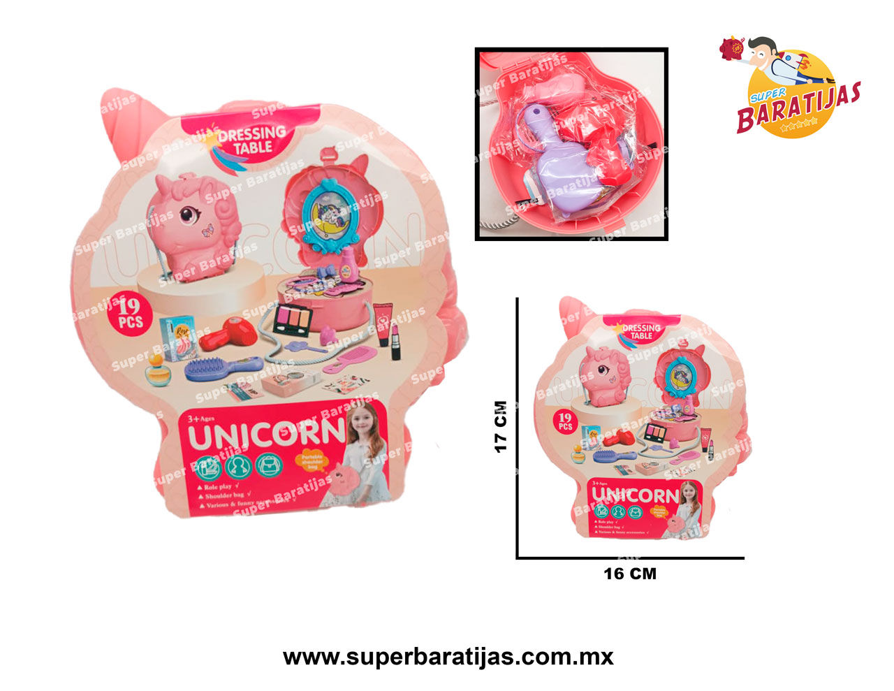 (1N5) SET ESTUCHE UNICORNIO