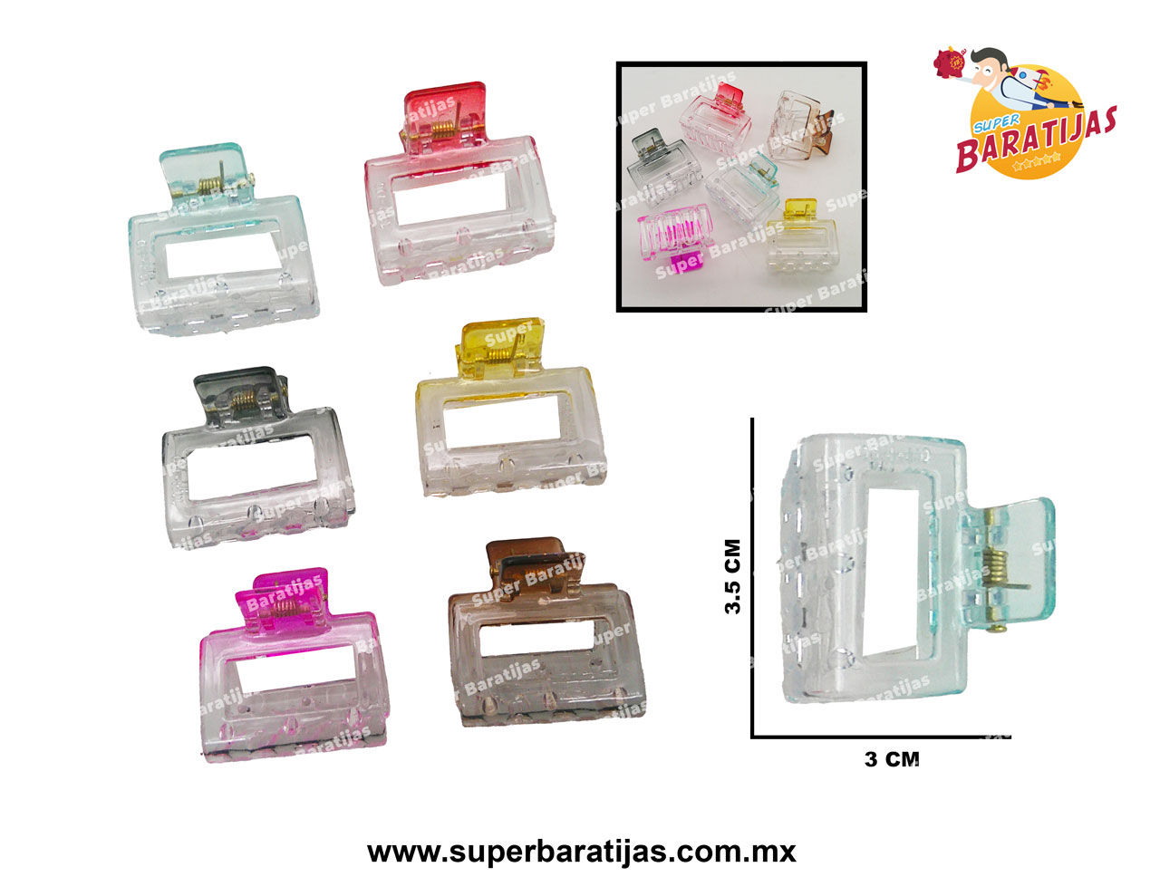 (1Q10) PINZA CABELLO 3.5 CMS
