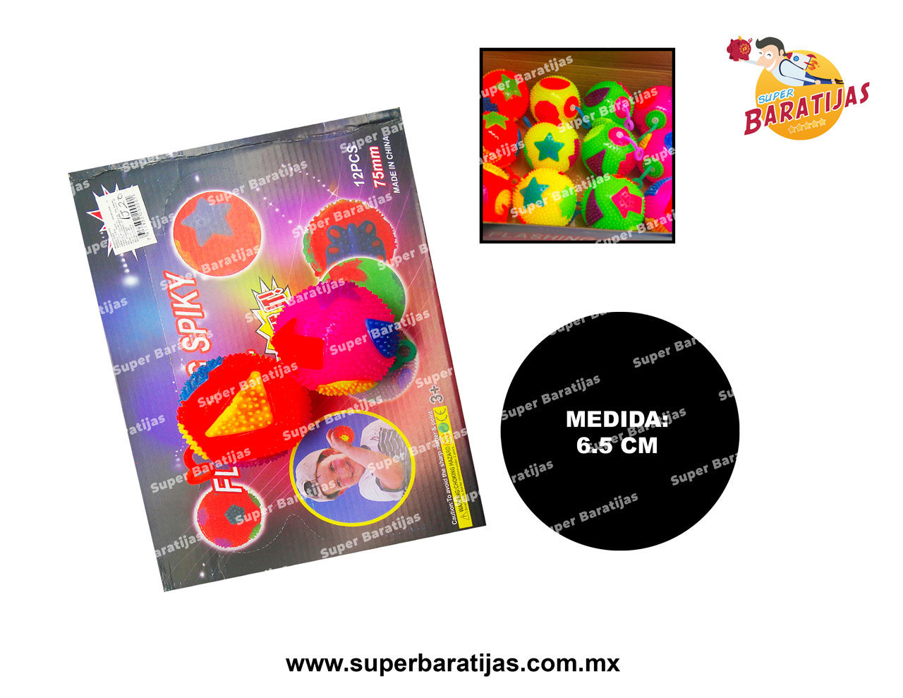 (1J20) PELOTA FIGURAS C/LUZ