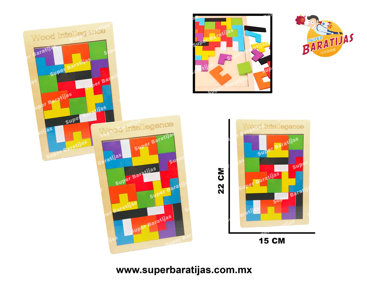 (1E3) TETRIS MADERA