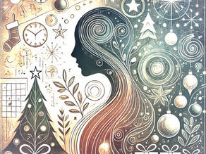 Weihnachten ohne Stress - Wie du eine stressfreie Adventszeit für dich und deine Familie schaffst AI generiertes Bild das Ruhe, Harmonie und Weihnachtssymbole zeigt