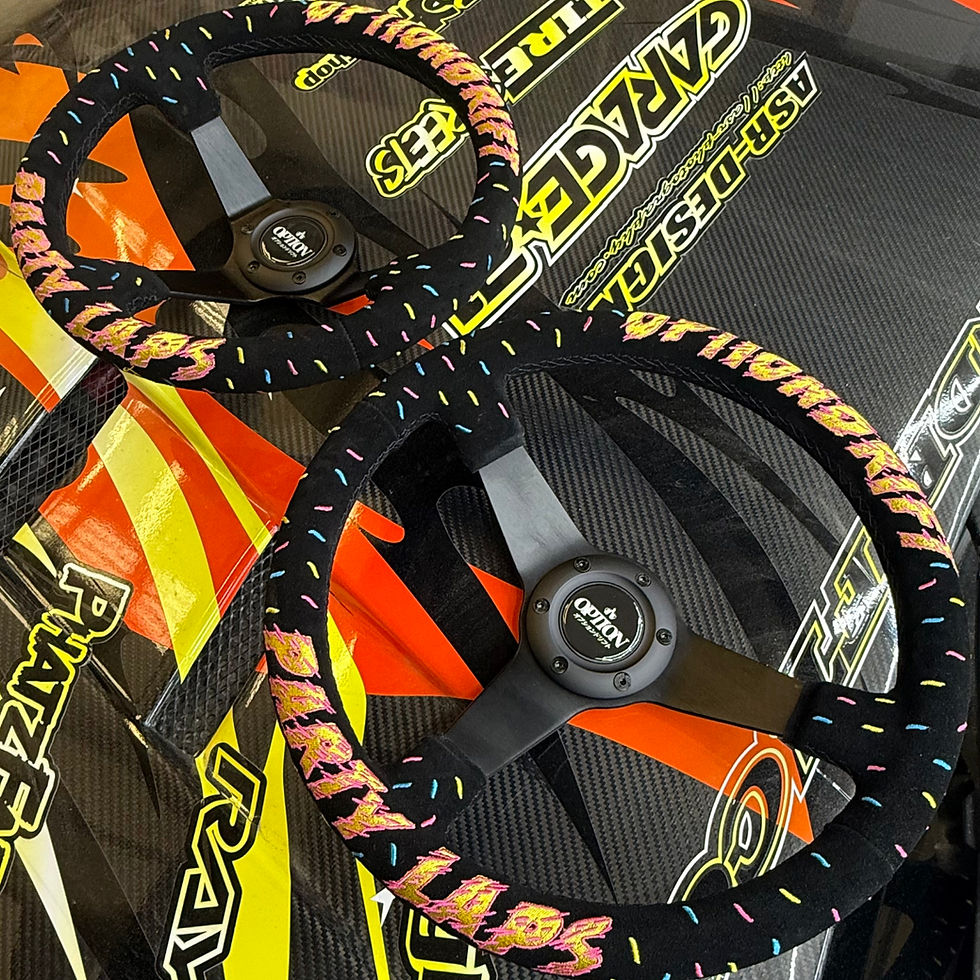Thumbnail: Party Laps Steering Wheel 