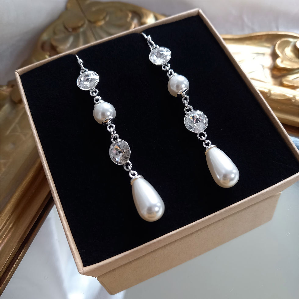 Miniatyrbild: ATROPA Enchanted Silver Earrings