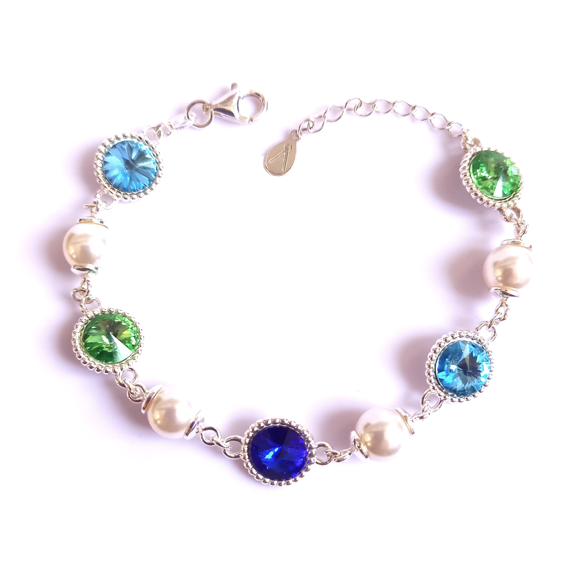 ATROPA Lady of the Lake Silver Bracelet - Colours of the Ocean