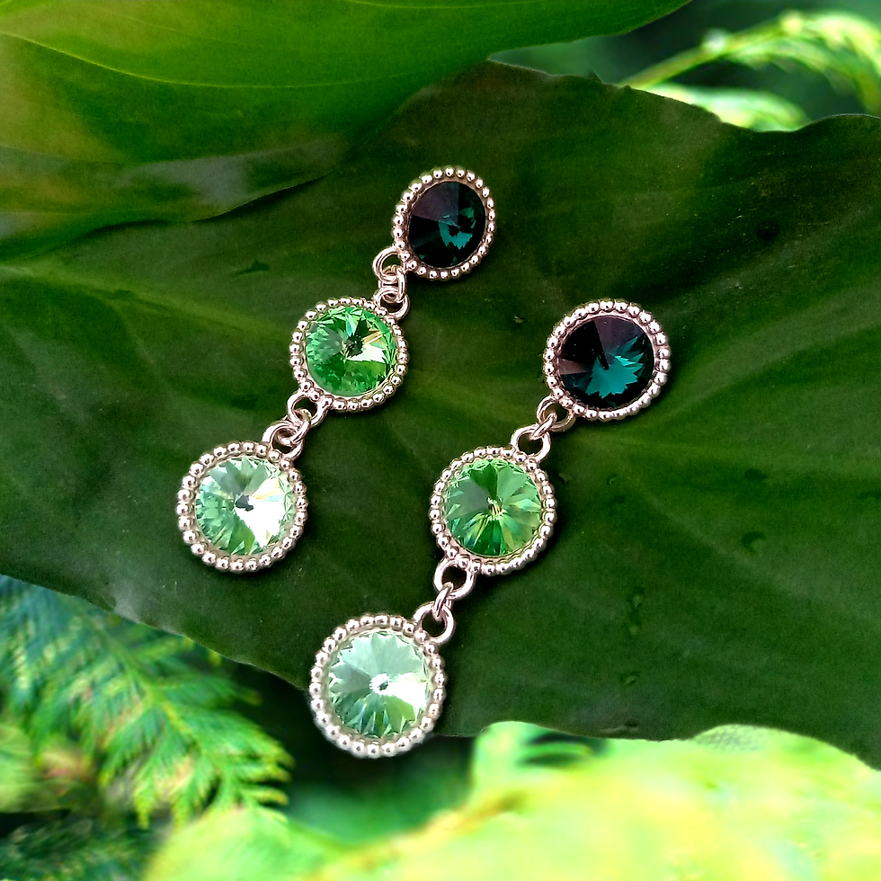 Miniatyrbild: NAJAD Princess Silver Earrings - Forest Serenity