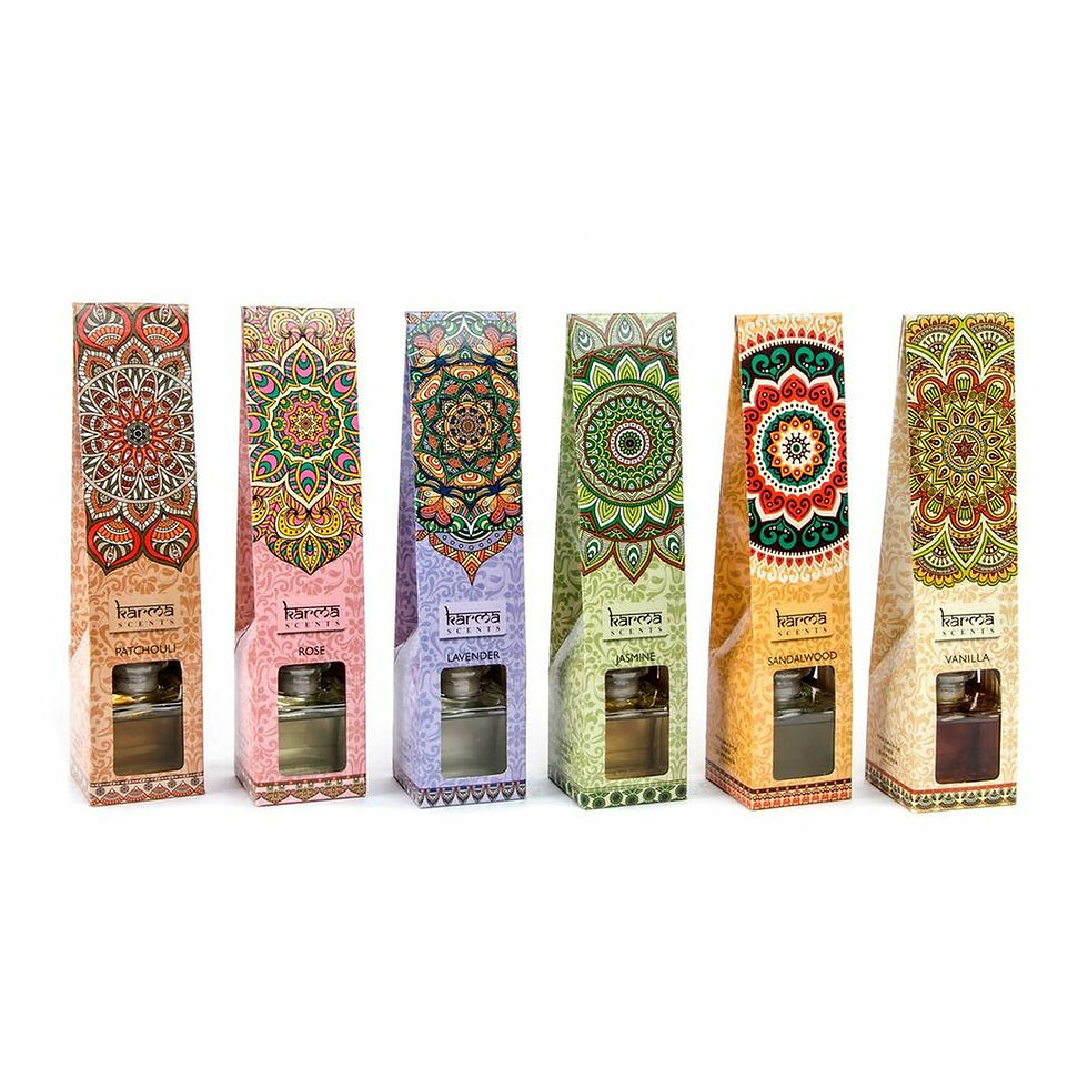 Perfume Sticks – Natural Indian Mandala Collection | 60 ml (6 Pieces)