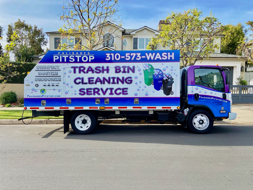 Our 14,000pound Trash Bin Cleaning Truck