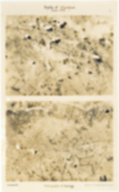 6 Squadron aerial photos of pre-bombardment barrage near Wijtschate, taken by 6 Squadron immediately prior to the Battle of Messines, 1917