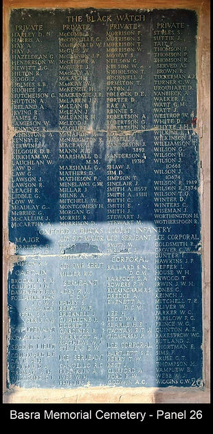 Panel 27 Basra Memorial, Iraq