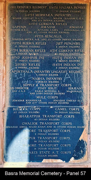 Panel 58 Basra Memorial, Iraq