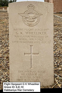 Headstone images for Plot 6 at the Habbaniya War Cemetery, Iraq
