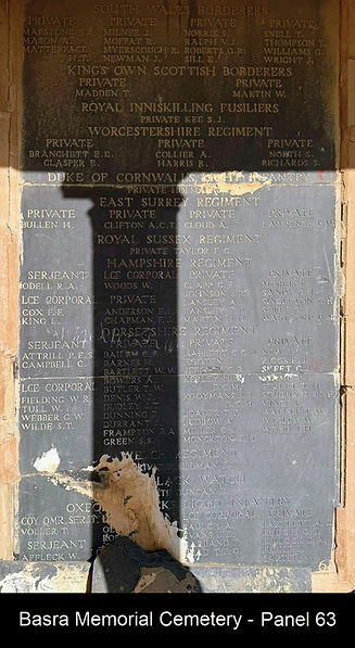 Panel 63 Basra Memorial, Iraq
