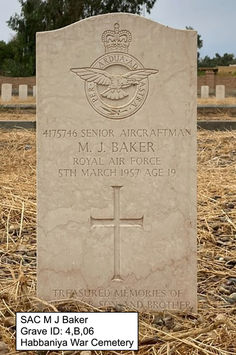 Habbaniya War Cemetery Grave Remembered - No 3