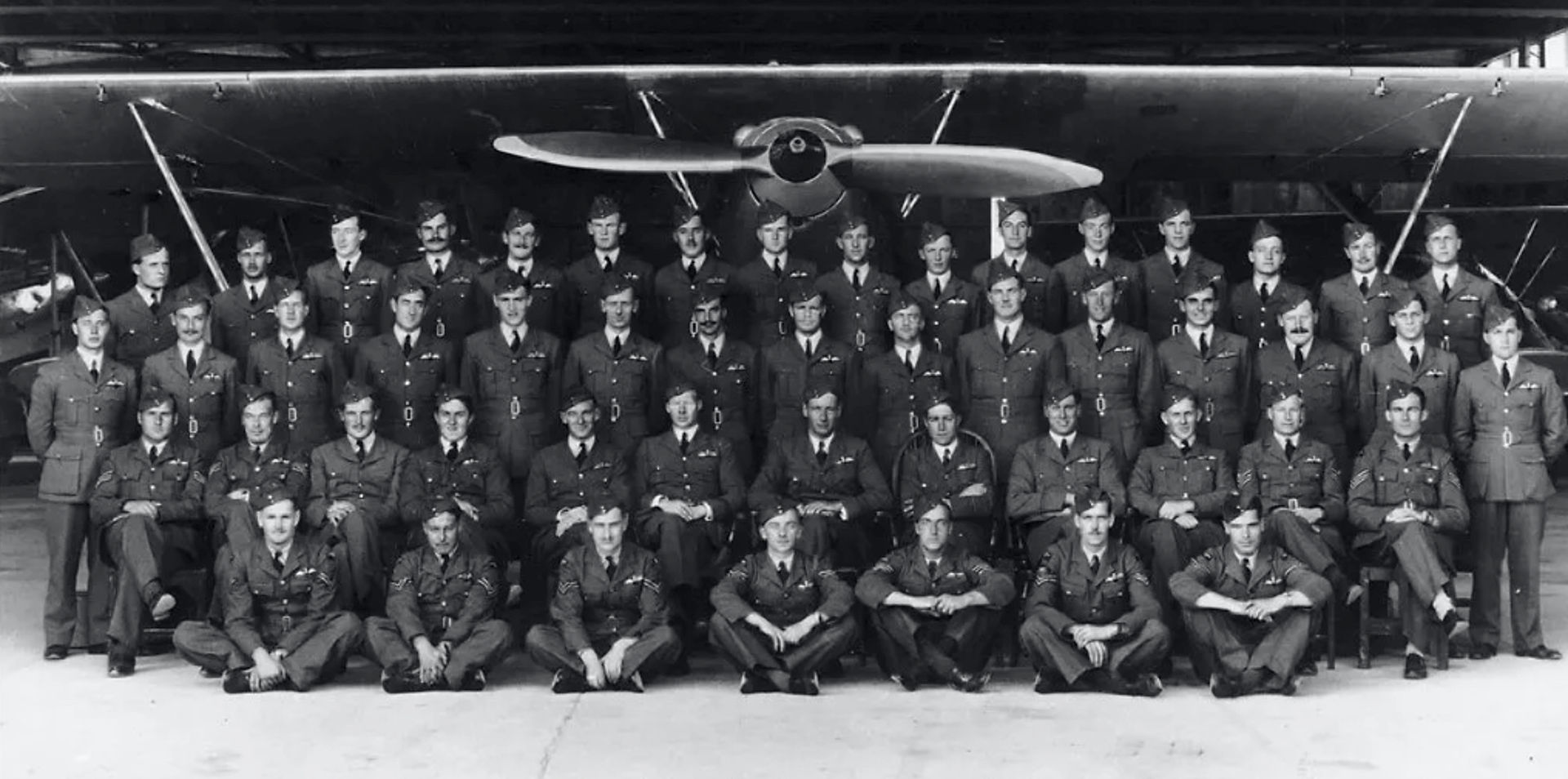 Men of the No 4 Flying Training Squadron, based at RAF Habbaniya, Iraq