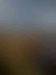 A person in an orange jacket leaps across a small rocky stream, showcasing the spirit of adventure in a scenic outdoor landscape under a cloudy sky.