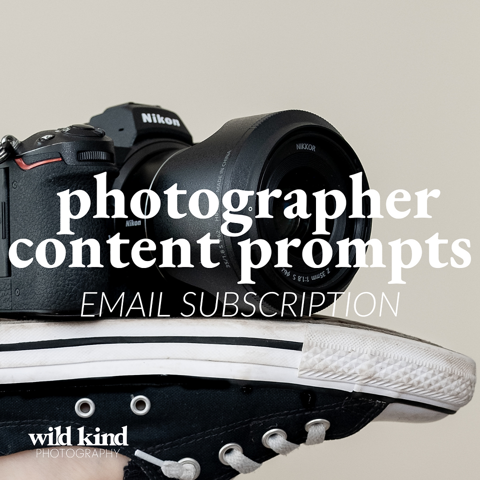 Camera on converse with link to purchase photographer content prompts subscription.
