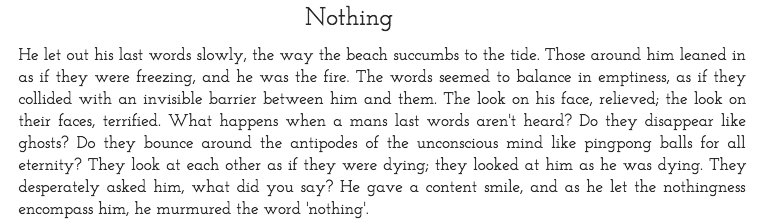 Nothing