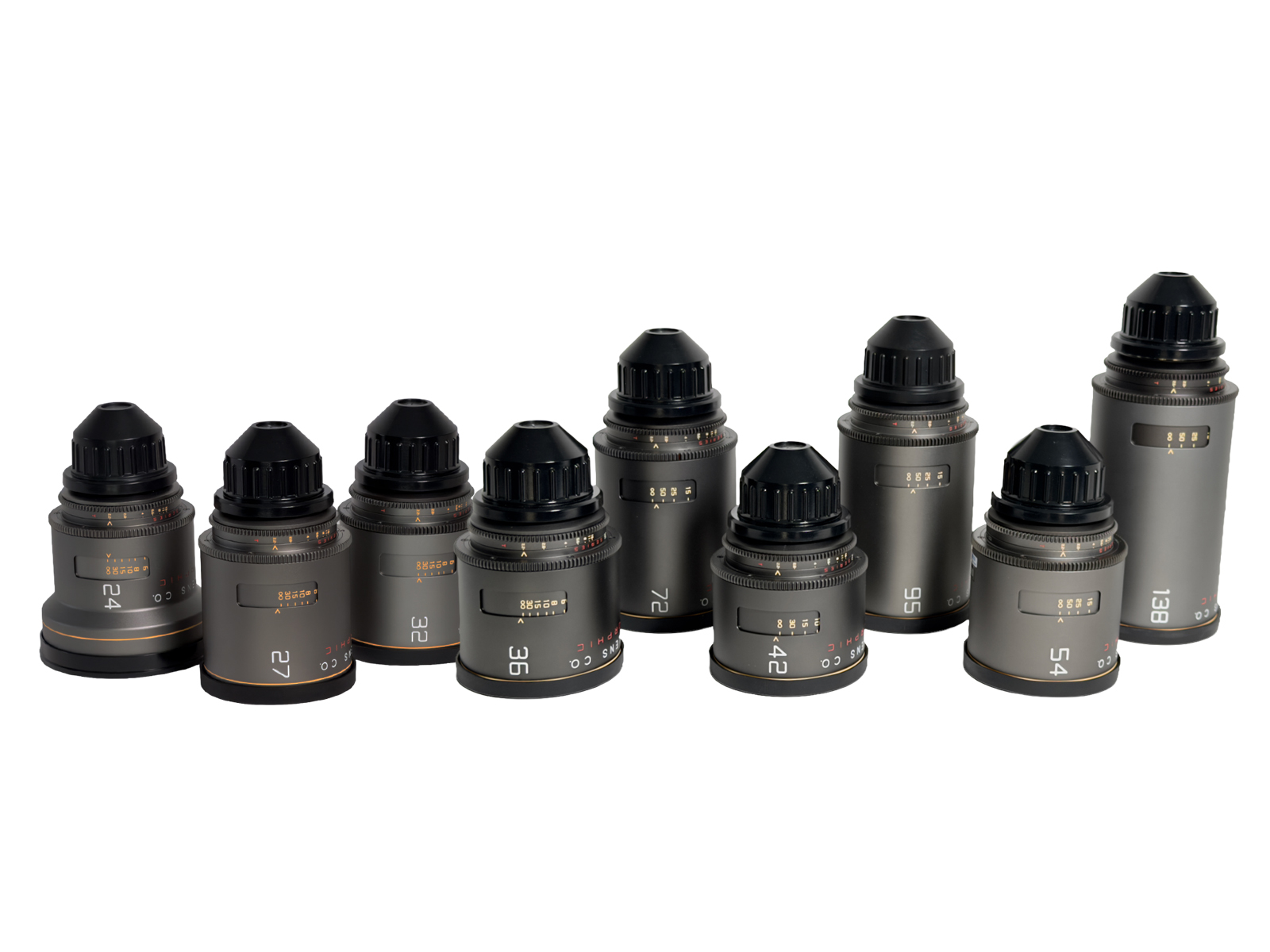 Nine Atlas Mercury anamorphic prime lenses