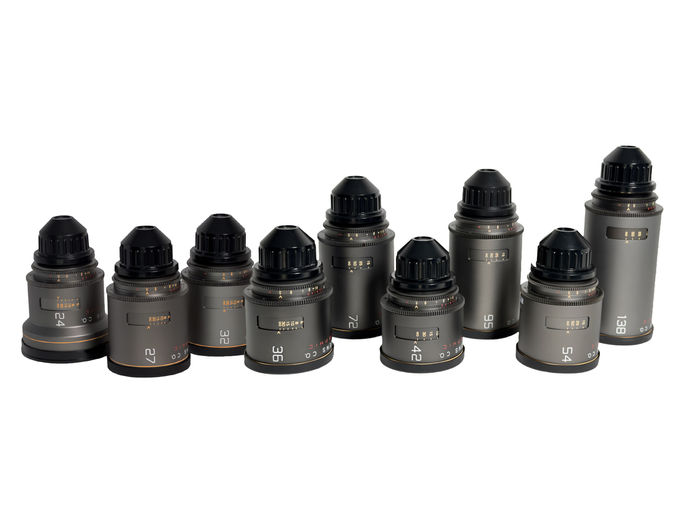 Nine Atlas Mercury anamorphic prime lenses