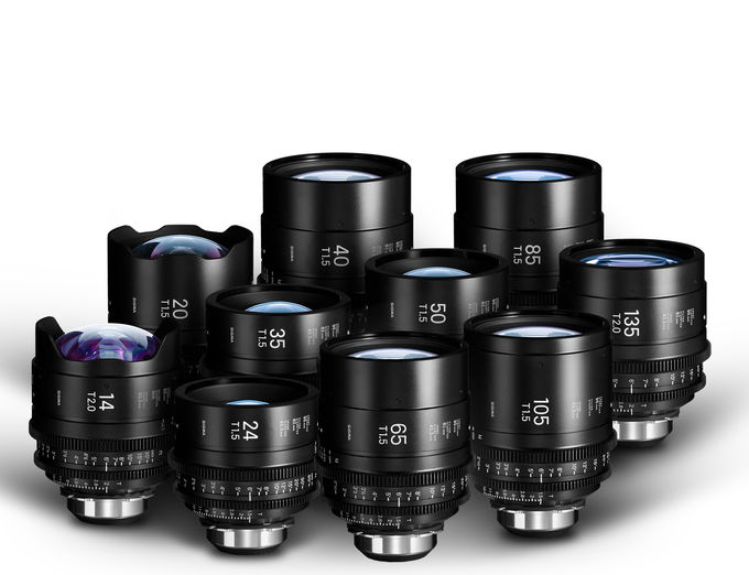Ten Sigma Cine FF prime lenses