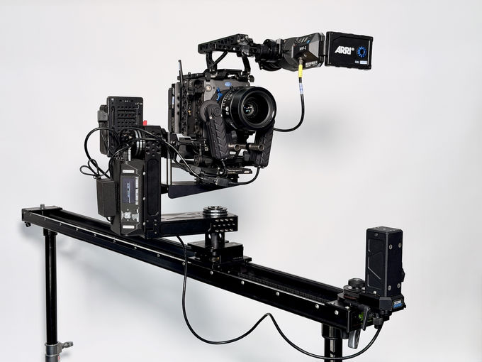 ARRI camera on a Kessler CineDrive Next head and CineSlider