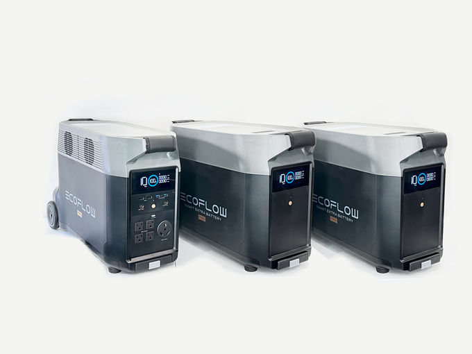 EcoFlow DELTA Pro power station with two Smart Extra Batteries