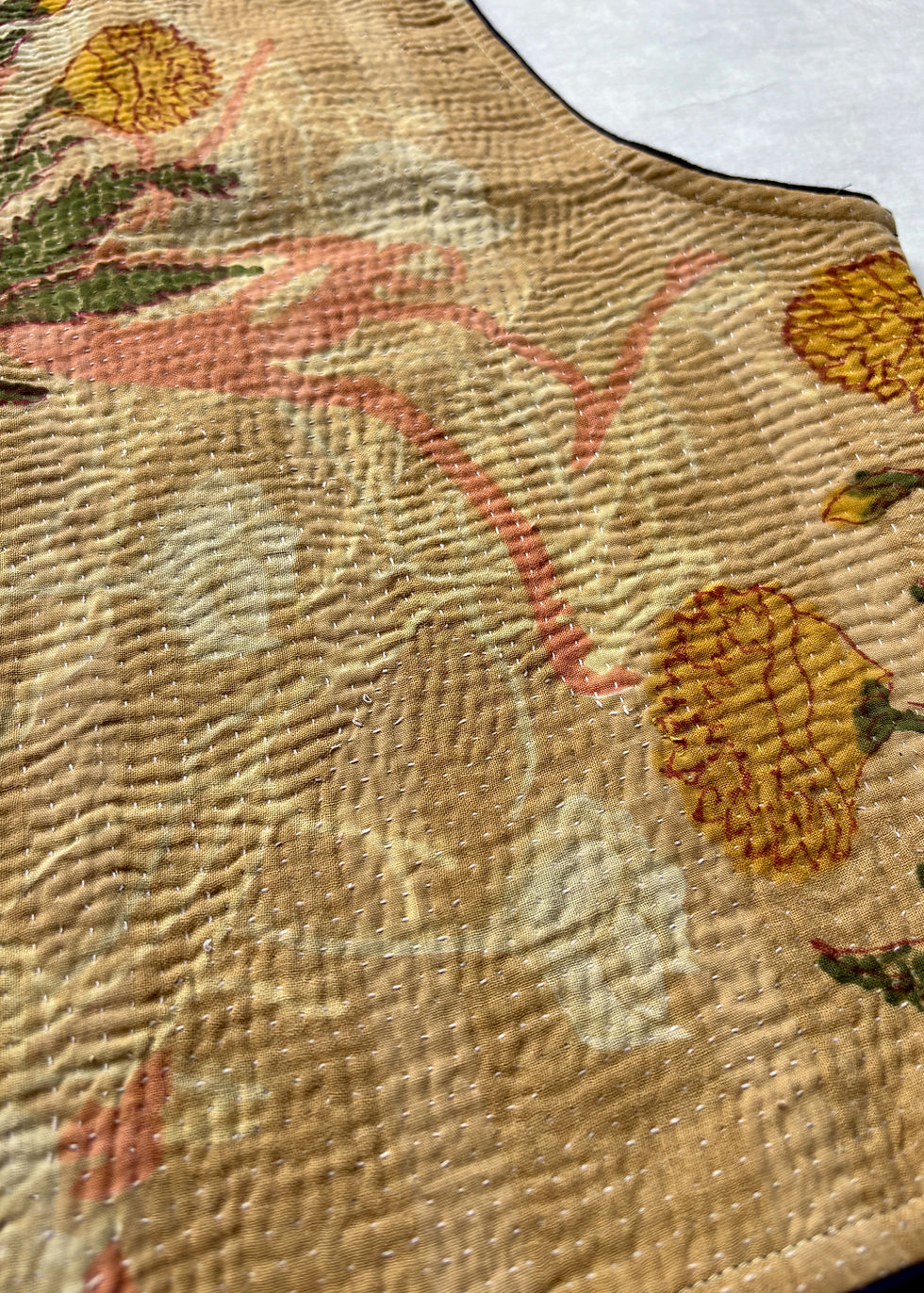 Thumbnail: Vintage Block Printed Kantha Gilet