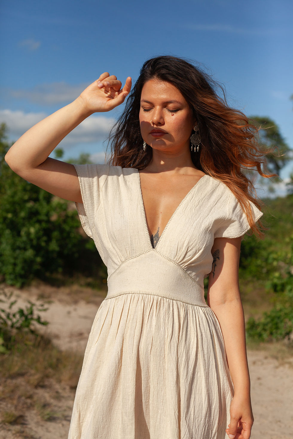 Thumbnail: The Moon Whisper Dress - Natural