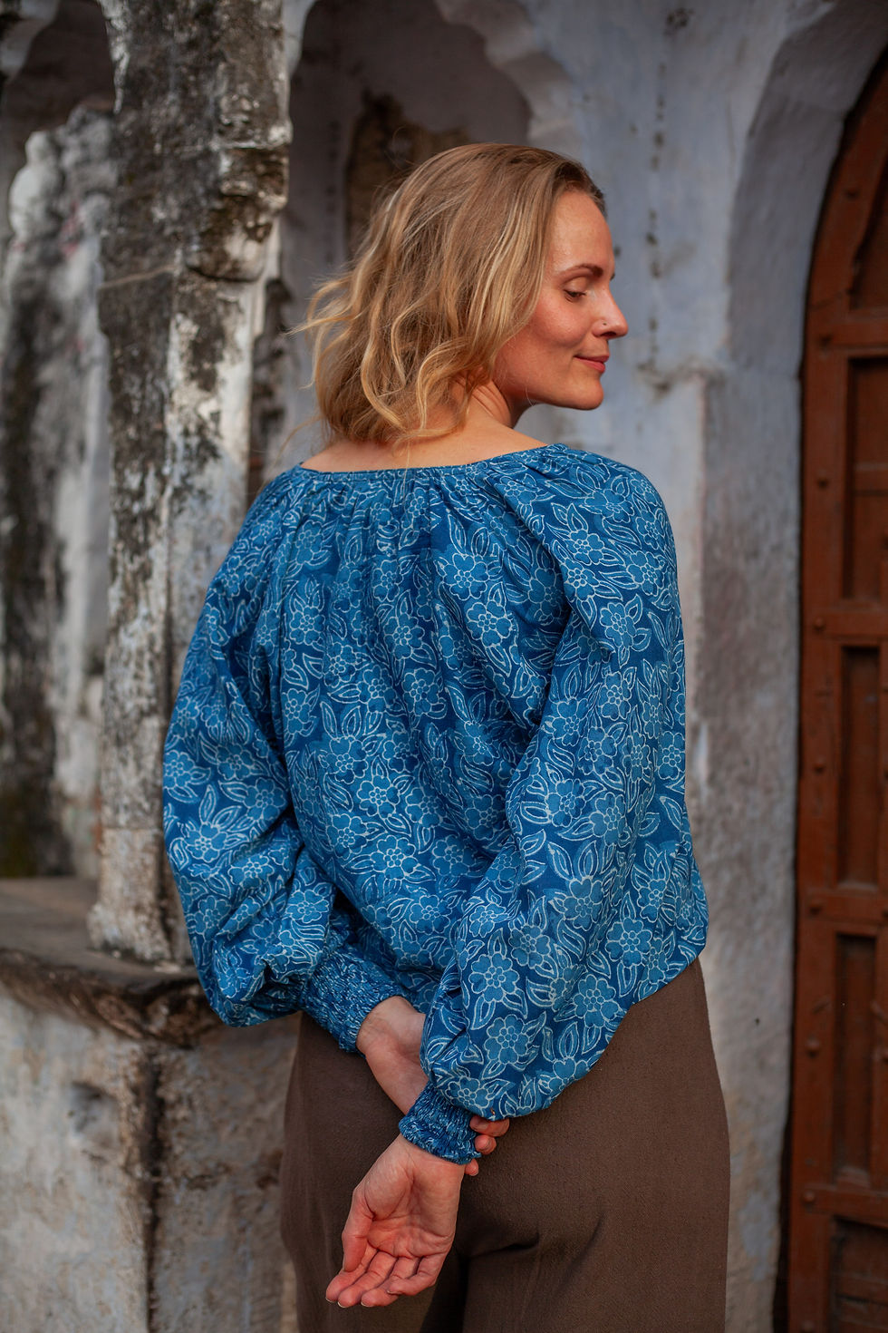 Thumbnail: The Maradia Indigo Blouse