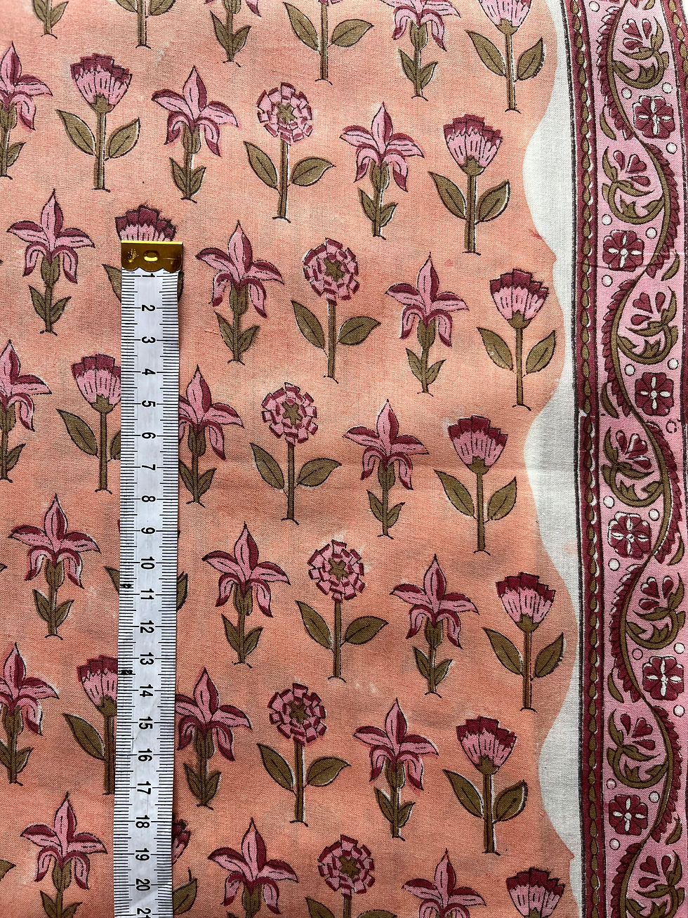 Thumbnail: romantische stof, pastel bloemenpatroon, bohemian stof, boho stof, hippie stof, hippie textiel, folk bloemenpatroon