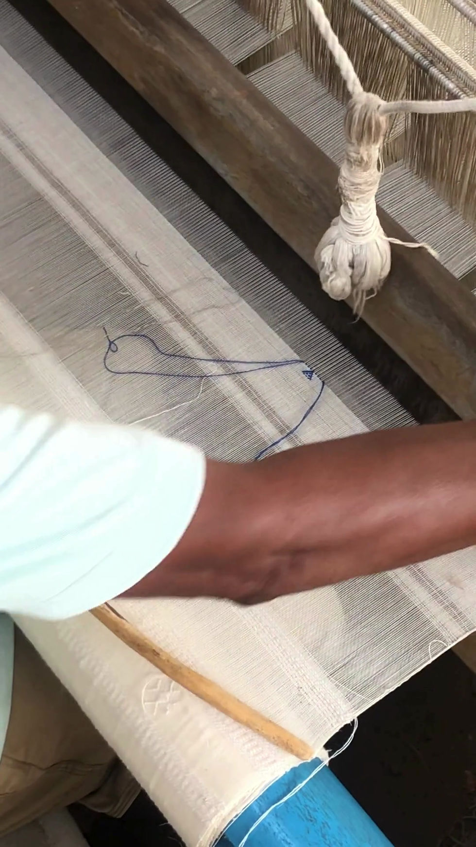 Thumbnail: Handwoven 100% local wool kaftan