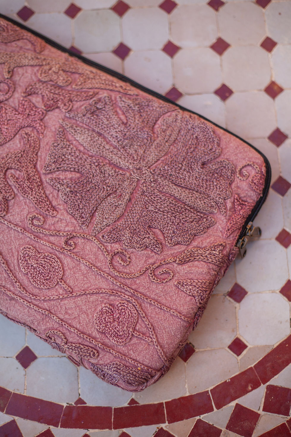 Thumbnail: Hand Embroidered Suzani Laptop Case