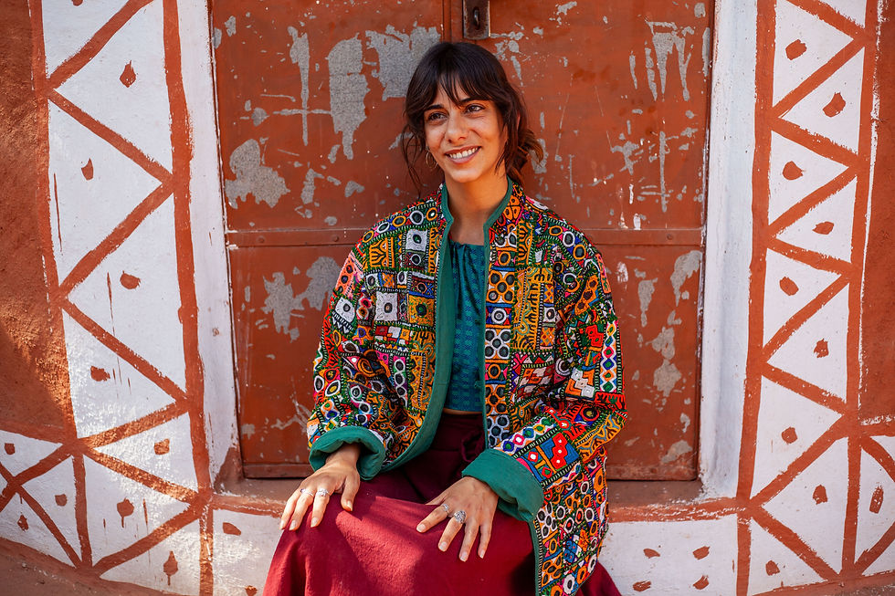 Thumbnail: Antique Hand Embroidered Banjara Jacket