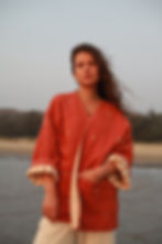 Hand embroidered vest, 100% cotton vest, natural clothing, sustainable brand. Ethically handcrafted, slow fashion By Thaamsz
