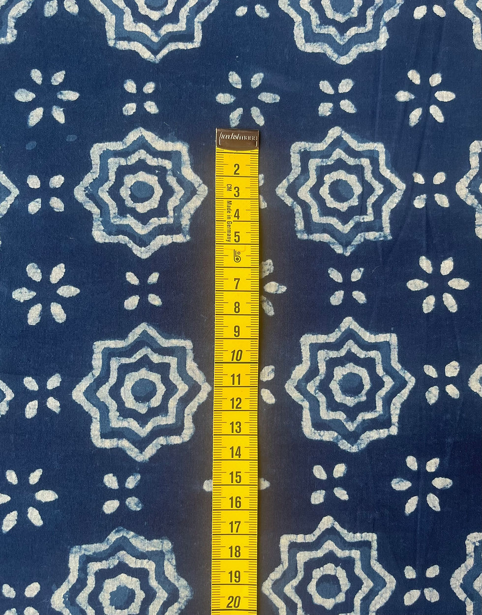 Thumbnail: Dabu Block Print - Katoenen Stof