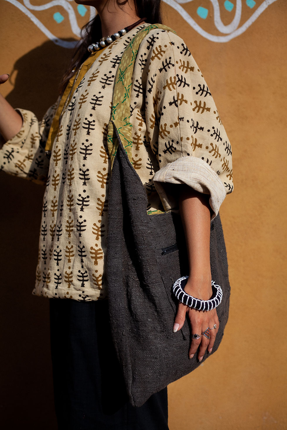Thumbnail: Block Printed Traditional Cotton Bag