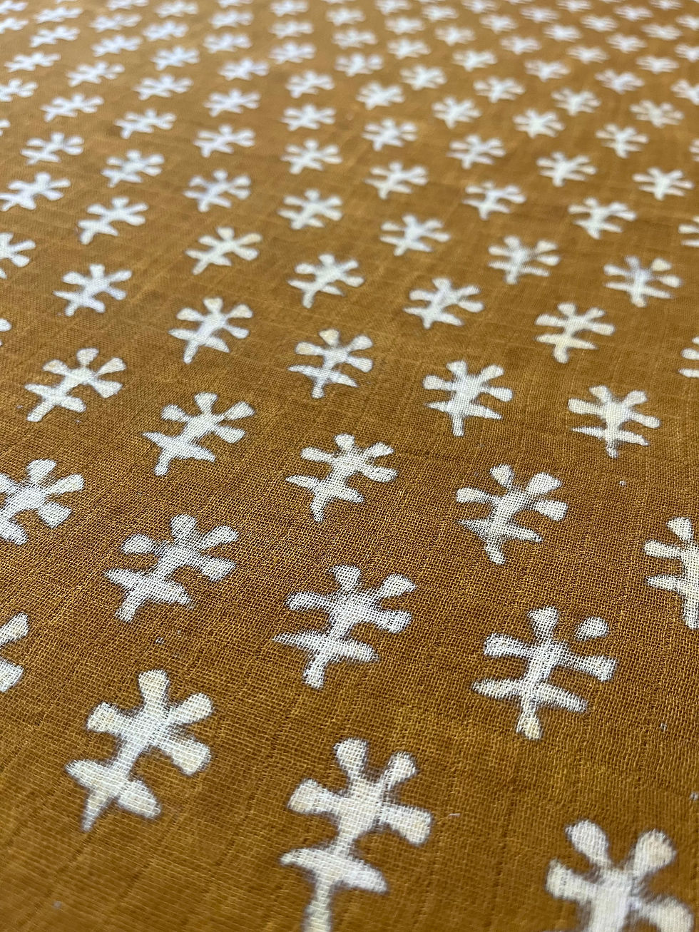Thumbnail: Dabu Block Print - Katoenen Stof