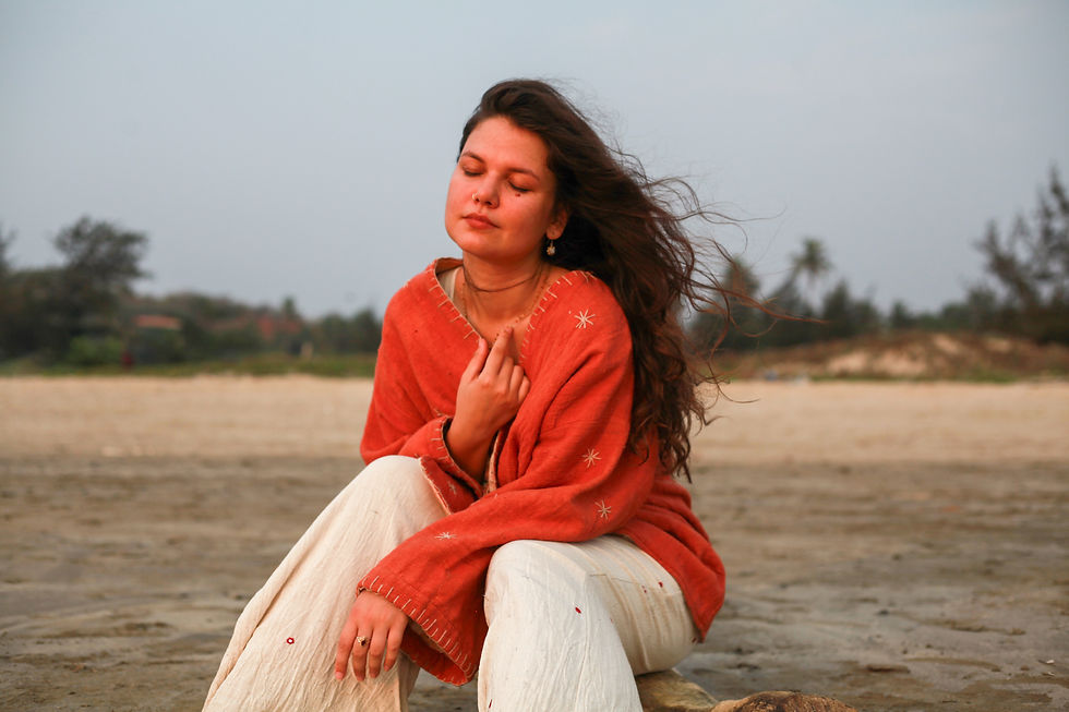 Thumbnail: Hand embroidered vest, 100% cotton vest, natural clothing, sustainable brand. Ethically handcrafted, slow fashion By Thaamsz