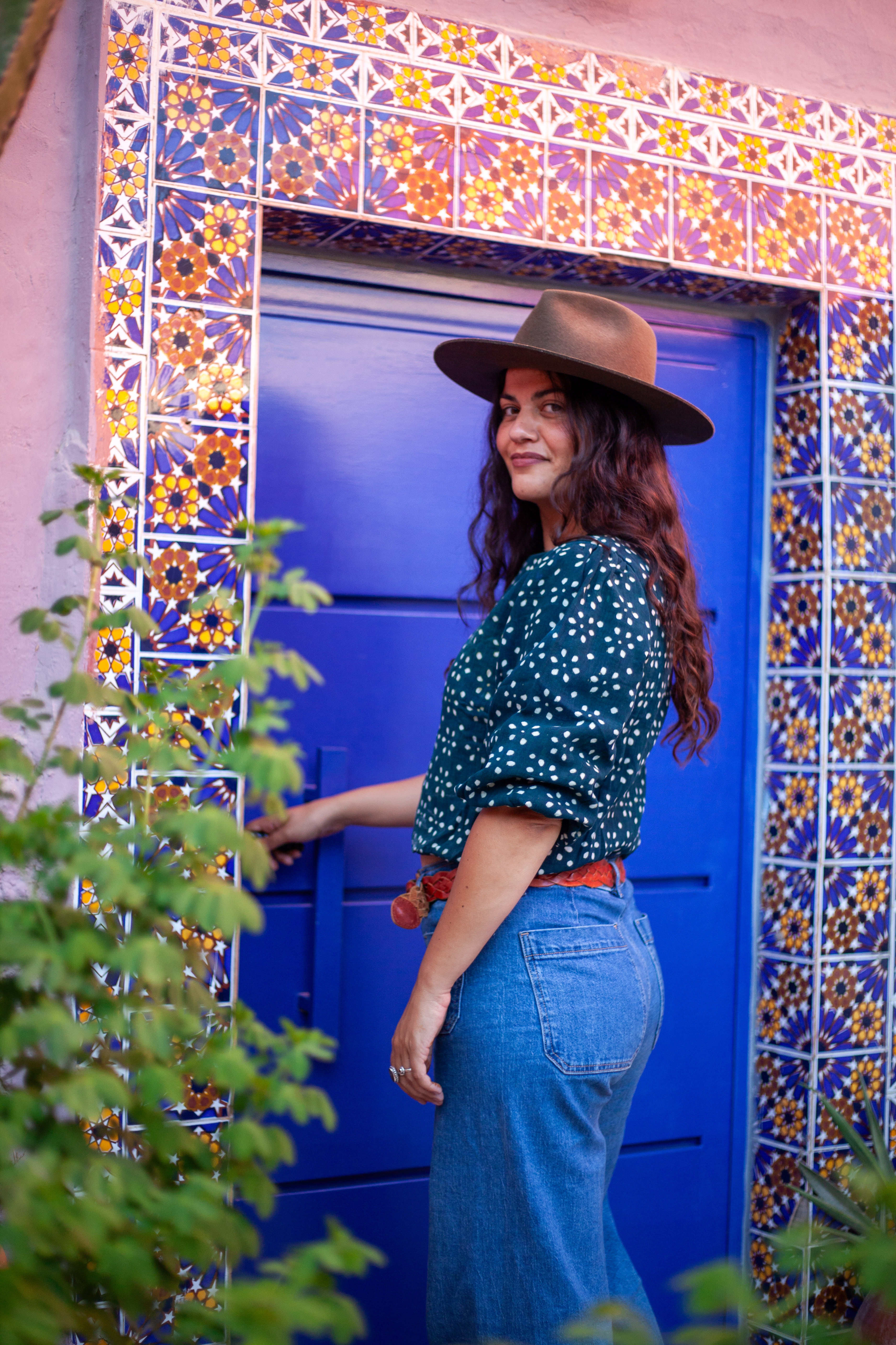 Indigo Poppy T shirt