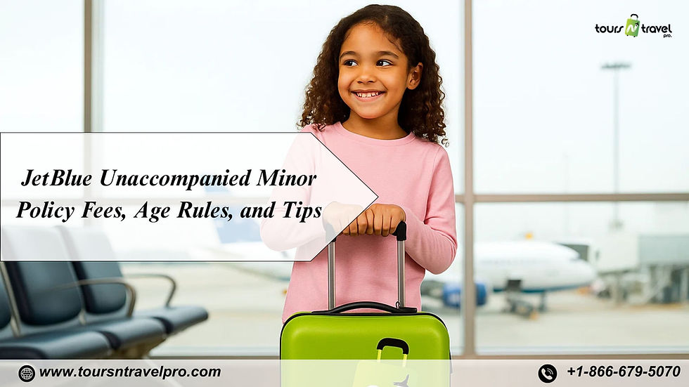 JetBlue Unaccompanied Minor Policy