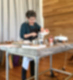 Alice Medrich giving a cookie demonstration at Shed Healdsburg