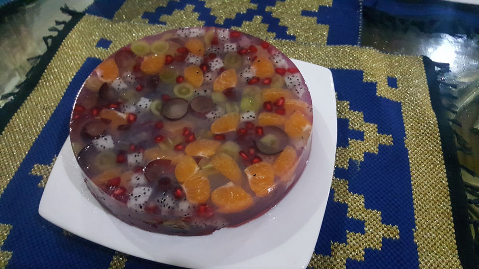 Fruits pudding