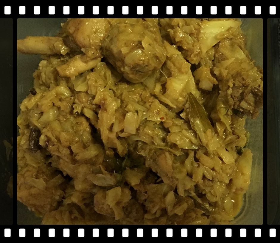 Chicken with cabbage 💚💞❤️❤️💞🥰