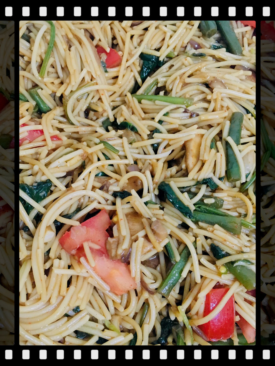 Mushroom spaghetti