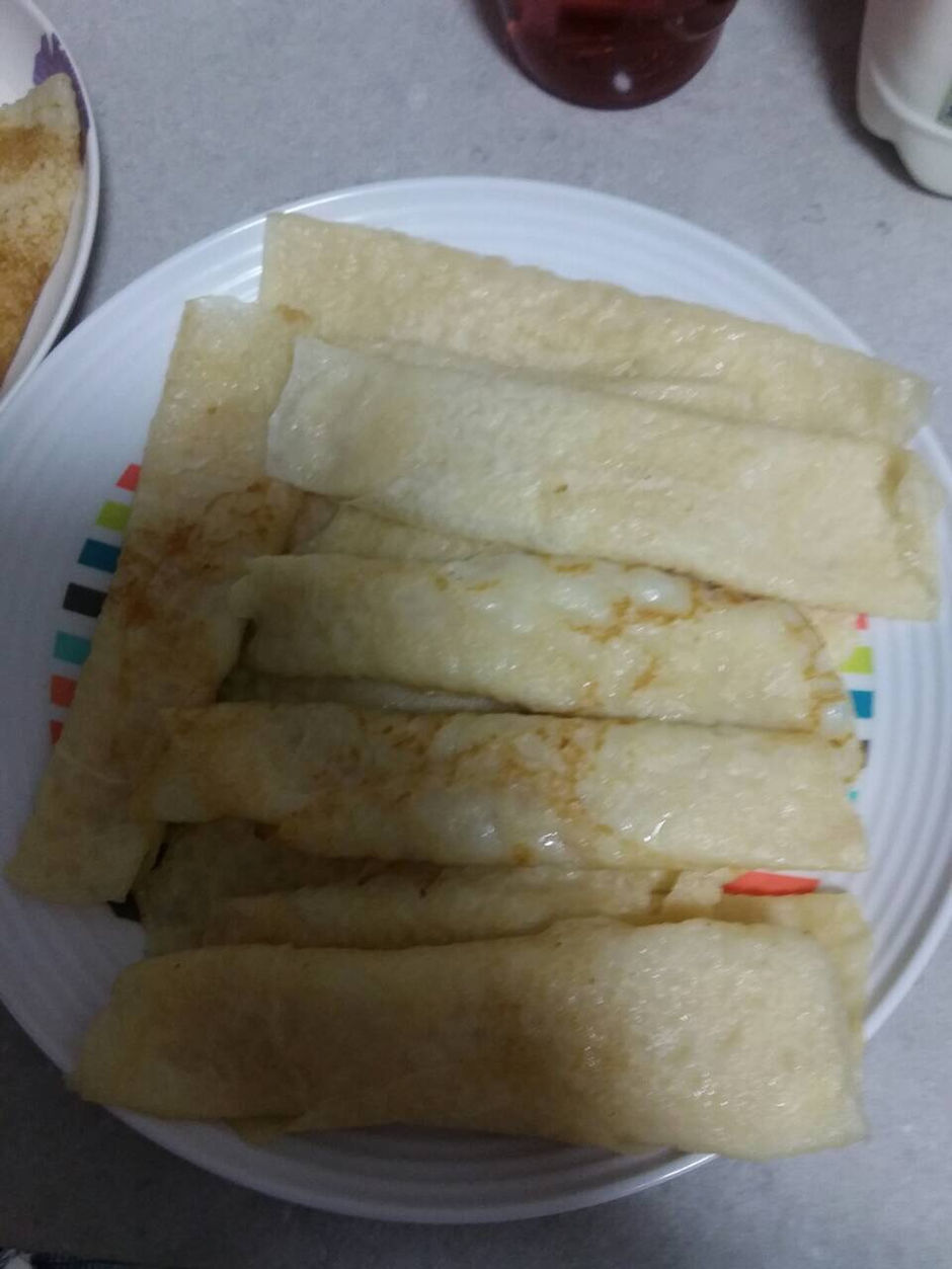 Patisapta pitha or sweet made by lovely sister