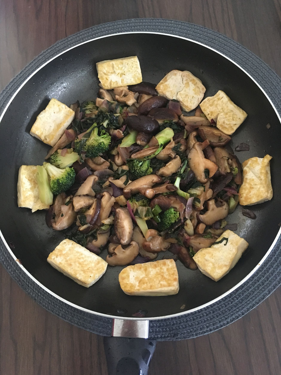 Tofu with mushroom