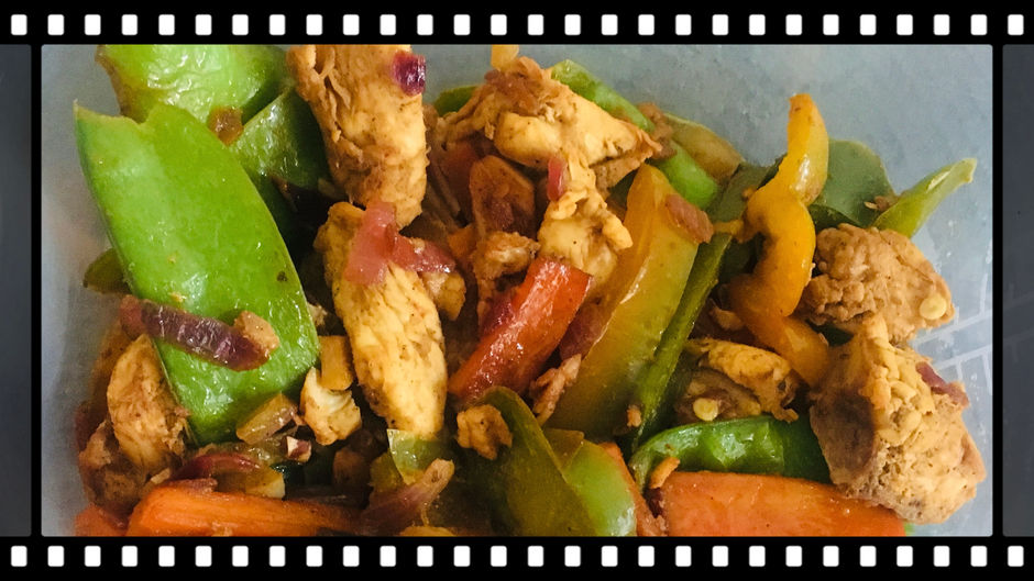 Chicken stir fry with vegetables 💚❤️🥰