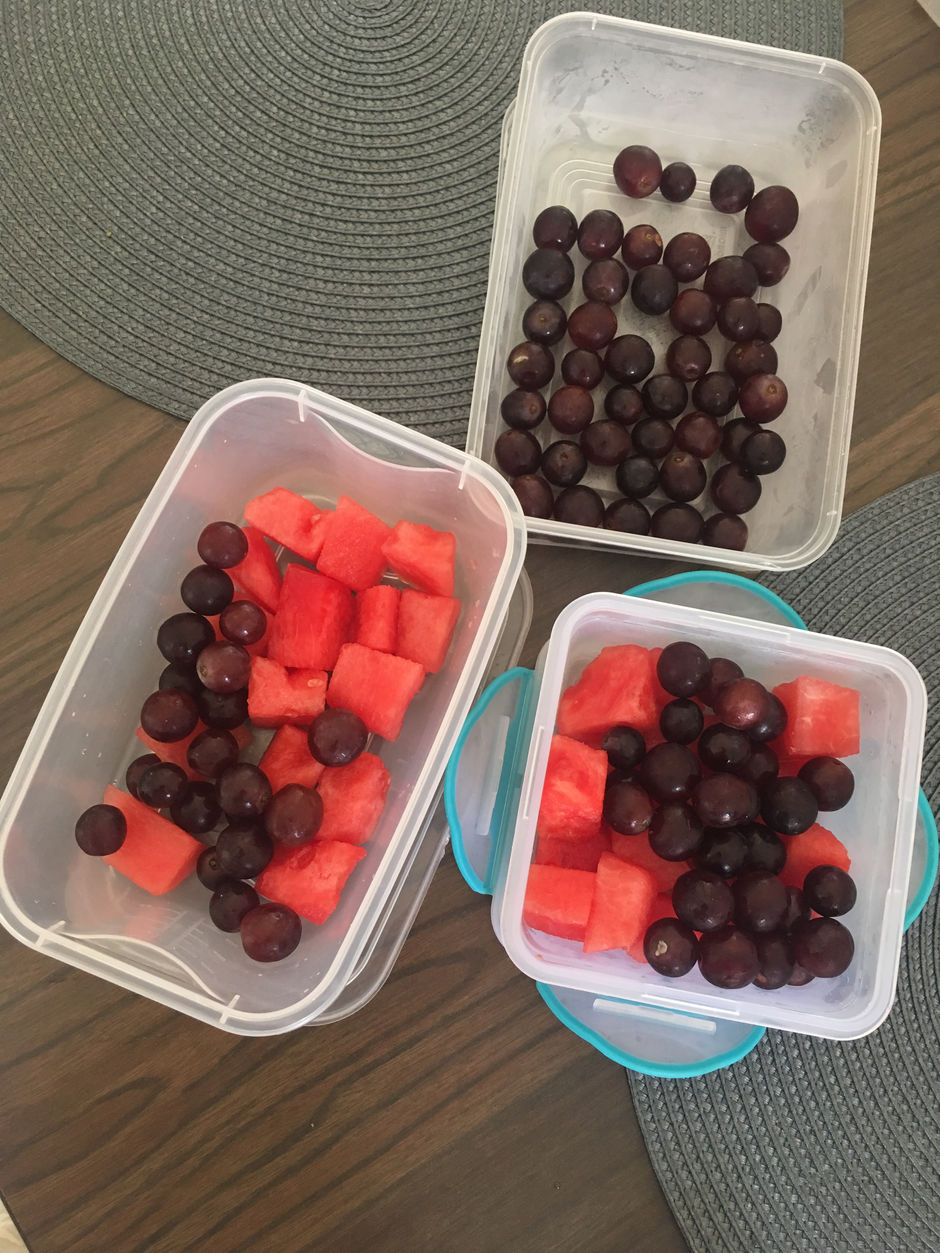 Tonight’s dinner and afternoon snack