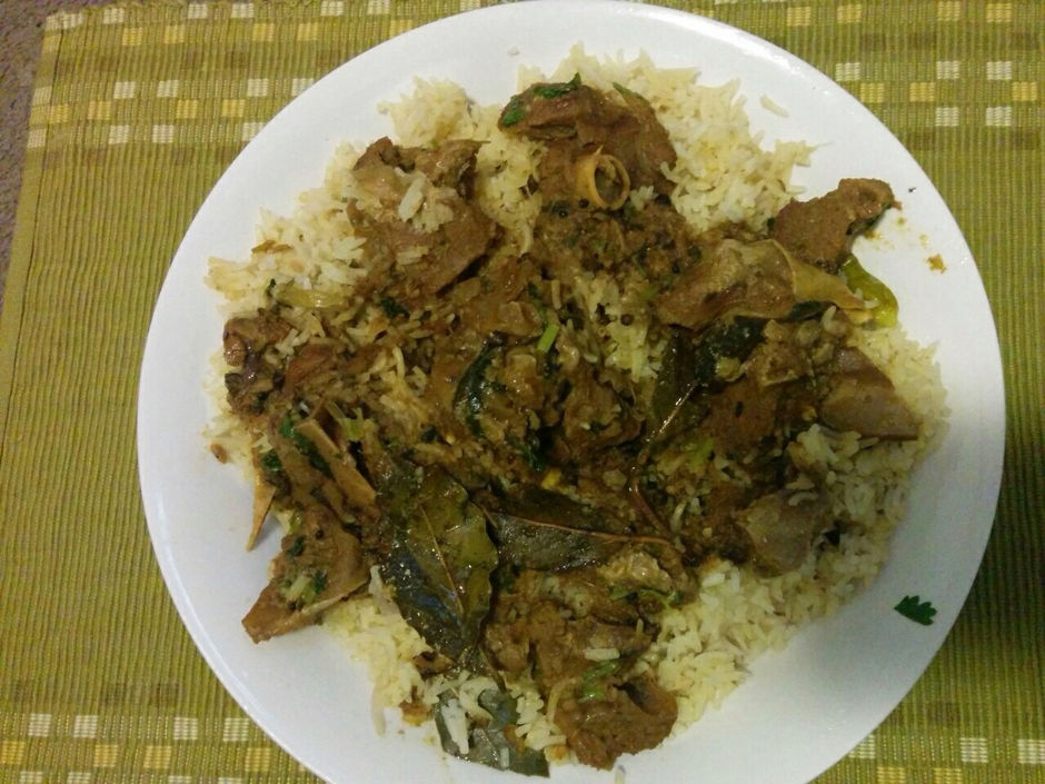 Mutton biriyani made by me & Latha
