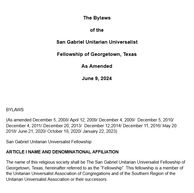 Budget and Bylaws Information Meeting - May 18